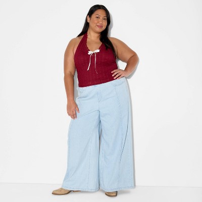 Women's Game Day Lace Halter Top - Wild Fable™
