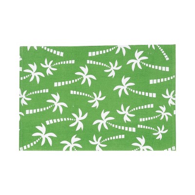 C&F Home Beachy Palm Cotton Placemats Set of 6, 13" x 19"