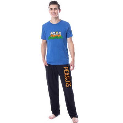 Peanuts Mens' Charlie Brown It's The Great Pumpkin Sleep Pajama Set Multicolored