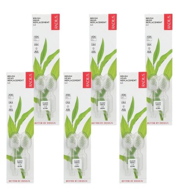 Radius Brush Head Replacement Soft Toothbrush Refill - Case of 6/2 ct