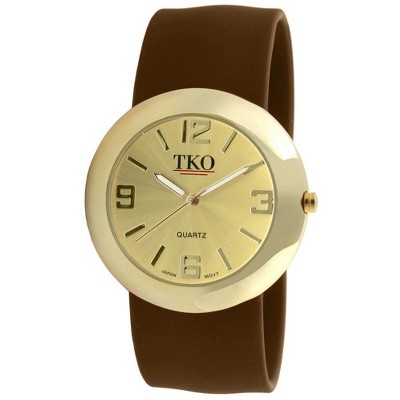 TKO Orlogi Metal Slapper with Silicone Band - Gold/Brown