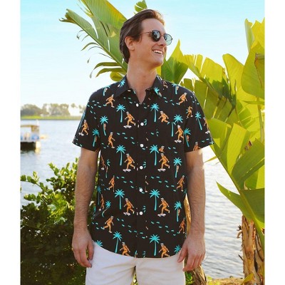 Tipsy Elves Men's Hawaiian Shirts - Funny Casual Beach Summer Shirts for Men
