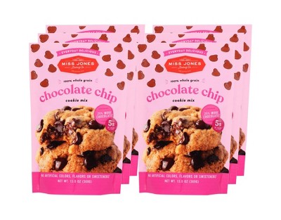 Miss Jones Baking Co. Organic Chocolate Chip Cookie Mix - Case of 6/13 oz