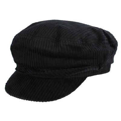 CTM Women's Chunky Corduroy Cabbie Hat