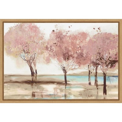 Amanti Art Spring Transition (Trees) by Allison Pearce Canvas Wall Art Print Framed 23 x 16-in.