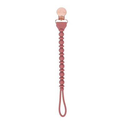 Itzy Ritzy Beaded Pacifier Clip - Universal Fit, Silicone Holder