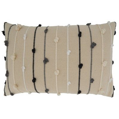 Saro Lifestyle Knotted Throw Pillow With Down Filling