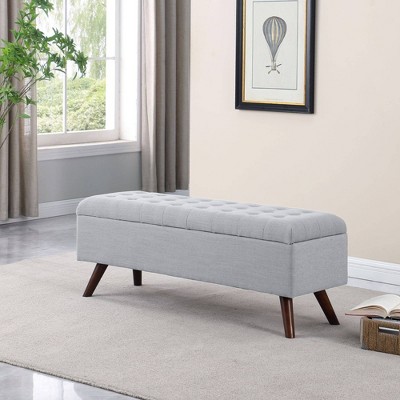 Modern Tufted Storage Bench - HomePop