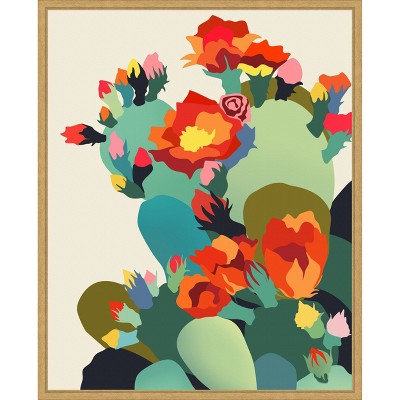 Amanti Art How Cactus Got Its Groove Back by Uma Gokhale Canvas Wall Art Print Framed