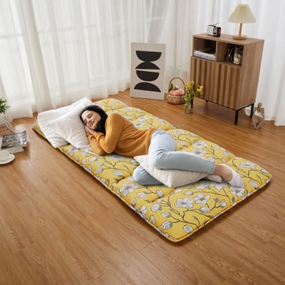 TackView Japanese Futon Floor Mattress for Adults, Futon Mattress Sleeping Mattress for Floor Roll Up Camping Mattress