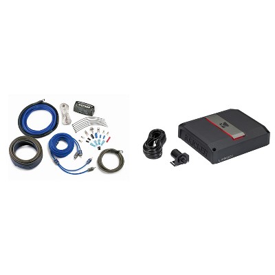 Kicker LX850.1 & Amp Install Kit, 850w Mono Class-D Subwoofer Amplifier with Smart Bass (51LX8501)