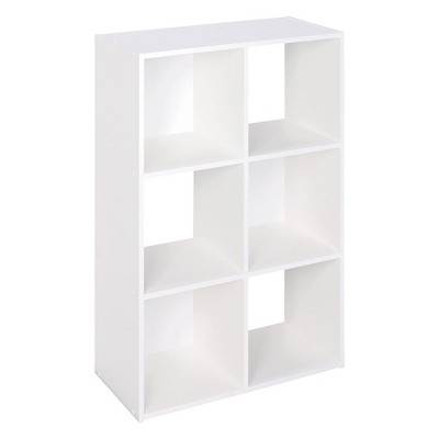 ClosetMaid Cube Laminated Wood Stackable Open Bookcase Display Shelf Storage Organizer for Household, Living Rooms, and Studies