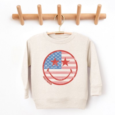 The Juniper Shop SmileyWorld Flag Smiley Face Toddler Sweatshirt