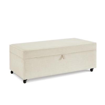 TIRAMISUBEST Modern Large Comfort Sofa with Storage, Modular Sectional Storage With Wheels For Living Room,Lounge, Ivory