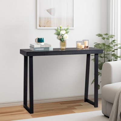 KTMB Solid Wood Console Table, Sofa Table, Narrow Entryway Table for Hallway, Behind The Couch, Living Room, Foyer, Easy Assembly