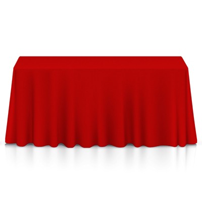 Lann's Linens 5-Pack Rectangular Polyester Fabric Tablecloth for Wedding, Banquet, Restaurant