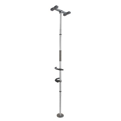 Signature Life Sure Stand Security Pole with Handles, Tension-Mounted Floor to Ceiling Grab Bar