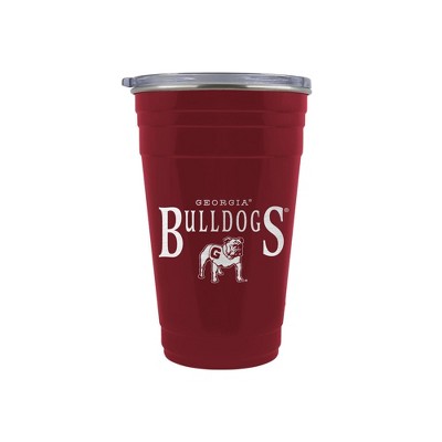 NCAA Georgia Bulldogs Tailgater Tumbler - 22oz: Stainless Steel, Acrylic Lid