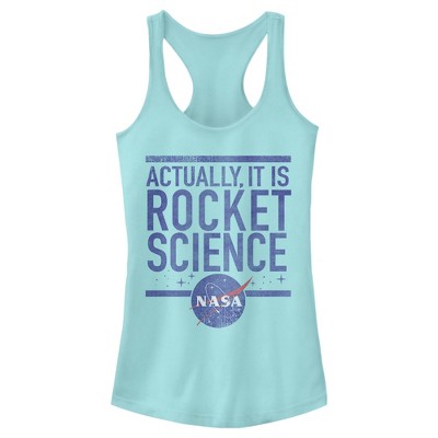 Juniors Womens NASA It is Rocket Science Racerback Tank Top