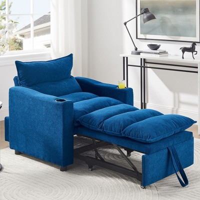 NicBex Convertible Sofa Bed Sleeper Chair with 3-Position Adjustable Backrest,Upholstered Small Couch for Living Room,Bedroom