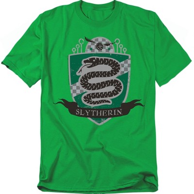 Harry Potter Slythrerin Quidditch Shield Adult T-Shirt