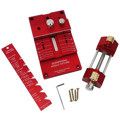 GOTGELIF Sharpening System Honing Guide Sharpening Holder Angle Fixture Angle Gauge for Woodworking Chisel