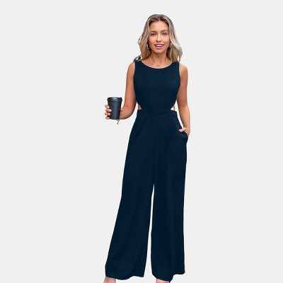 Women's Elegant Sleeveless Wide-Leg Jumpsuit - Cupshe