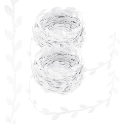 Unique Bargains Polyester Natural Design Realistic Durable Leaf Ribbon 2 Pcs