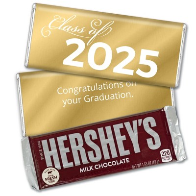 Graduation Candy Party Favors Class of 2025 Hershey's Chocolate Bars by Just Candy