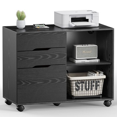 Mr Ironstone  3 Drawer Mobile Rolling Lateral File Cabinet
