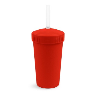 Re-Play 10 fl oz Straw Cup with Silicone Straw - Red