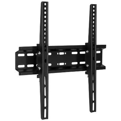 Mount-It! Tilting Wall Mount TV for 30 - 55 in. Flat Screens, LED, LCD, and Plasma TVs, 77 Lbs. Capacity, 2" Low Profile Design, Max VESA 400 x 400