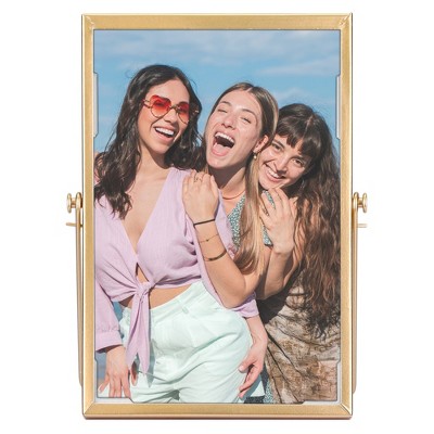 REGALWOVEN Glass Panel Metal Frame Lightweight Single Picture Frame