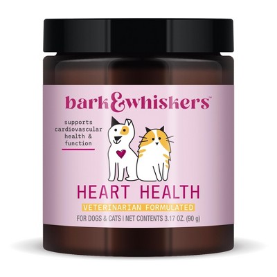 Bark & Whiskers Heart Health for Dogs & Cats, Cheddar Cheese Flavor, Supports Cardiovascular Health and Function, Veterinarian Formulated, Non-GMO