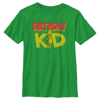 Boy's Dr. Seuss Grinch Birthday Kid T-Shirt