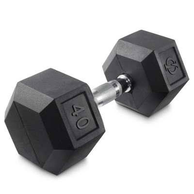 Philosophy Gym Rubber Coated Hex Dumbbell Hand Weights