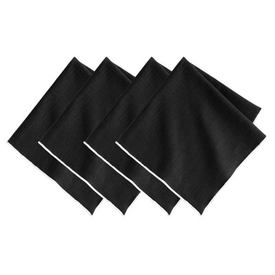 Elrene Villeroy and Boch Manufacture Rock Merrow Stitch Cotton Napkin, Set of 4 - 21" x 21" - Elrene Home Fashions