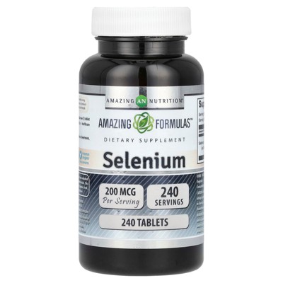 Amazing Formulas Selenium 200 mcg 240 Tablets Supplement | Non-GMO | Gluten Free | Made in USA