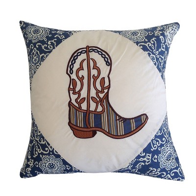 C&F Home Boot Embroidered Pillow, 16" x 16"