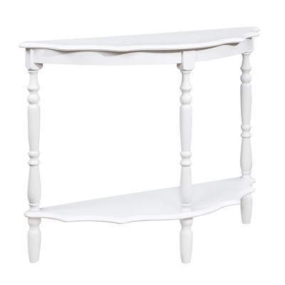 NicBex Half-Moon Console Table with Open Storage Shelf Modern Entryway Table with Wood Frame for Hallway,Living Room