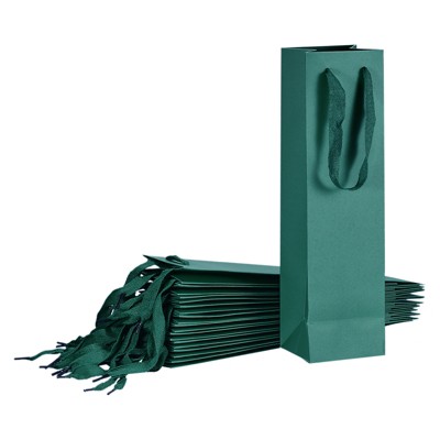 Unique Bargains Sturdy Paper Satin Rope Handle Reusable Fashionable Wine Gift Bags 24 Pcs