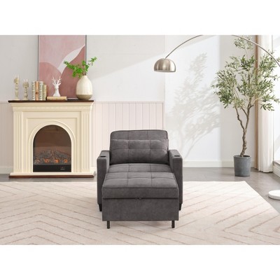 CAVINAS 3 in 1 Chair Bed Sleeper for Adults, Modern Futon Sofa Bed, Pull-out Convertible Couch for Living Room