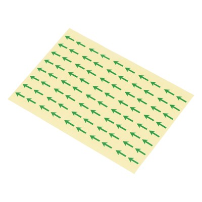 Unique Bargains Industrial Work Inspection Indicator Long Arrow Self-Adhesive Labels 0.5" x 0.4" Green