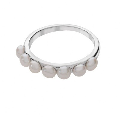 Lucy Quartermaine Royal Pearl Ring - Classic Sterling Silver and Pearl Design
