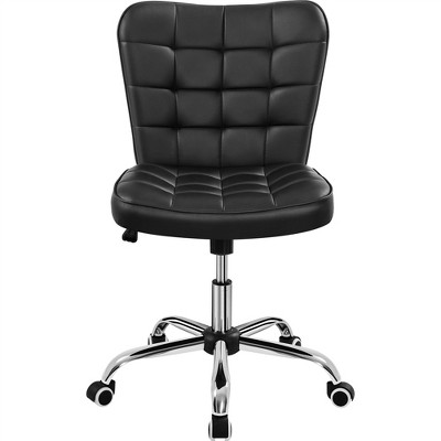 Yaheetech Modern Mid-back Office Chair Armless Desk Chair