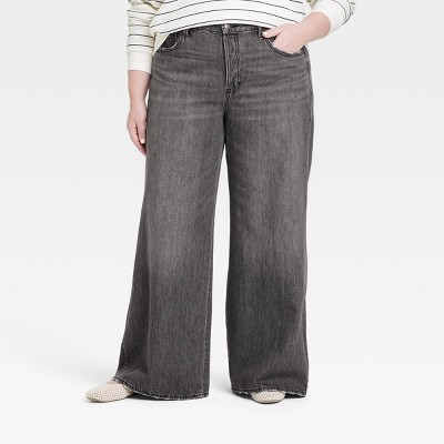 Women's Mid-Rise Super Wide Leg Jeans - Universal Thread™