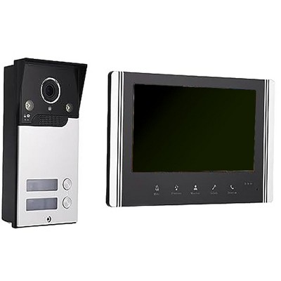 Itopfox Video Intercom System with 7in LCD Screen, HD Video Door Phone Kit for Home, 120° Wide Angle, Easy to Operate, AC100-240V (US Plug)