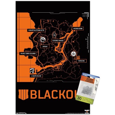 Trends International Call of Duty: Black Ops 4 - Blackout Map Unframed Wall Poster Prints