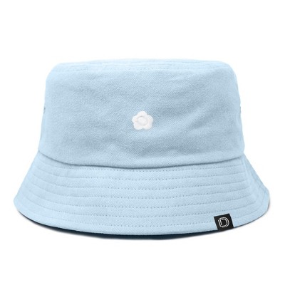 Dalix Lil Flower Embroidered Cotton Cap Outdoor Bucket Hat Womens