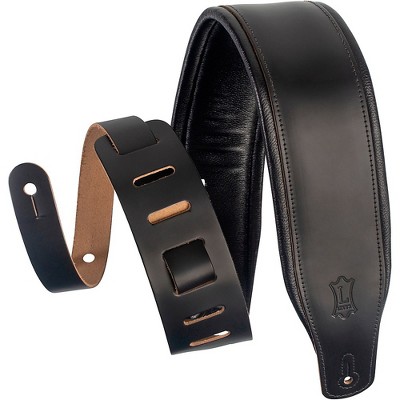 Levy's M26PD 3" Wide Top Grain Leather Guitar Strap